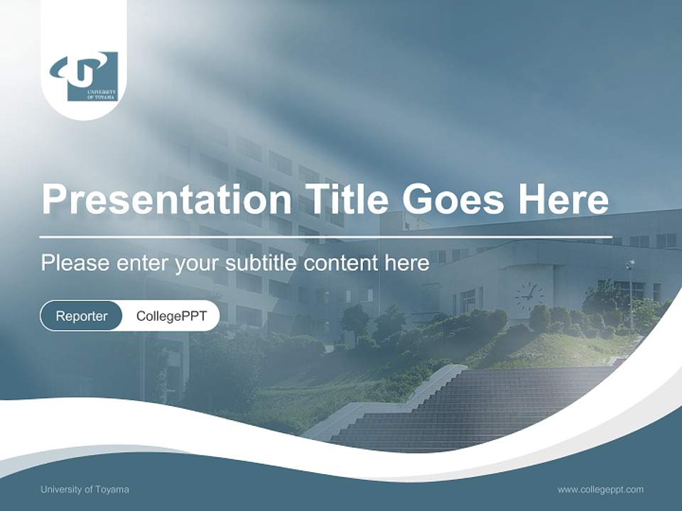 University of Toyama Lecture Sharing and Networking Event PPT Template4:3 ratio PPT effect preview image4