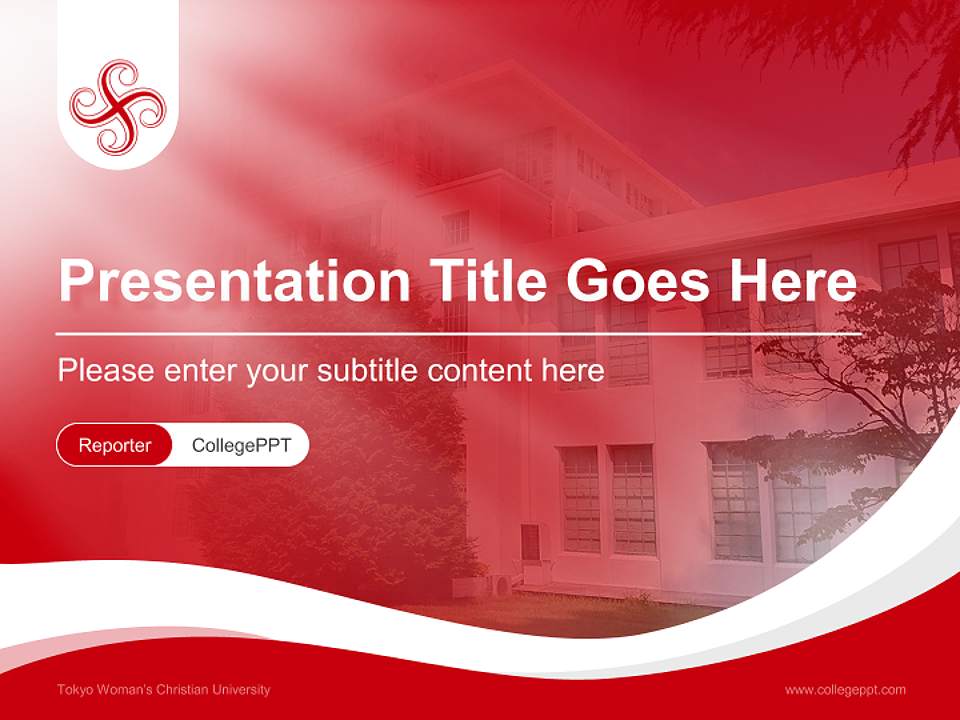 Tokyo Woman’s Christian University Lecture Sharing and Networking Event PPT Template4:3 ratio PPT effect preview image4