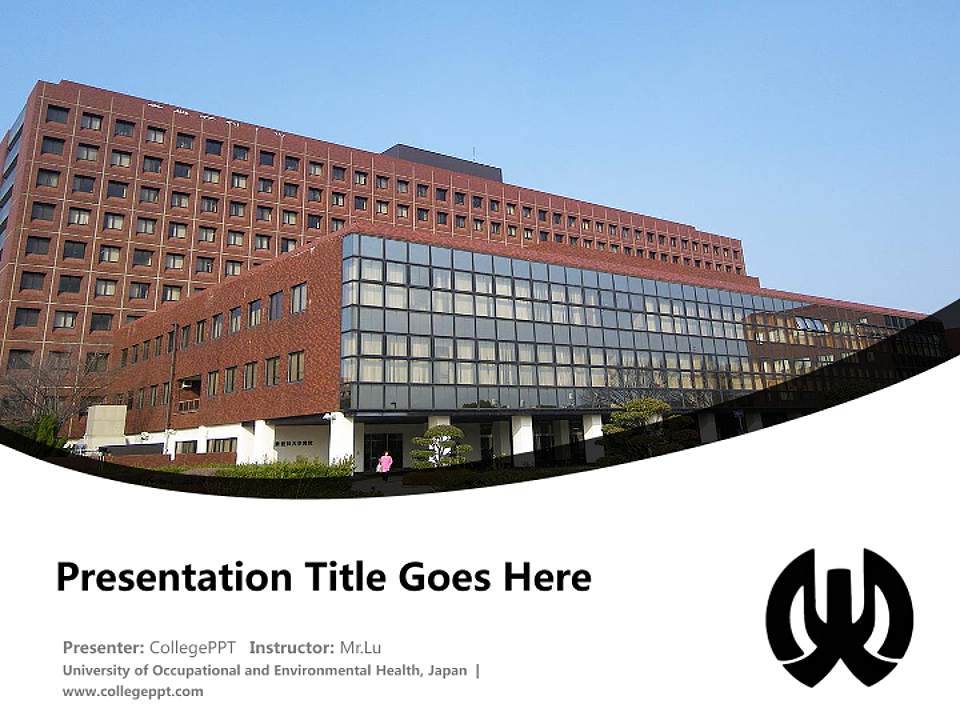 University of Occupational and Environmental Health, Japan Course/Courseware Creation PPT Template4:3 ratio PPT effect preview image5