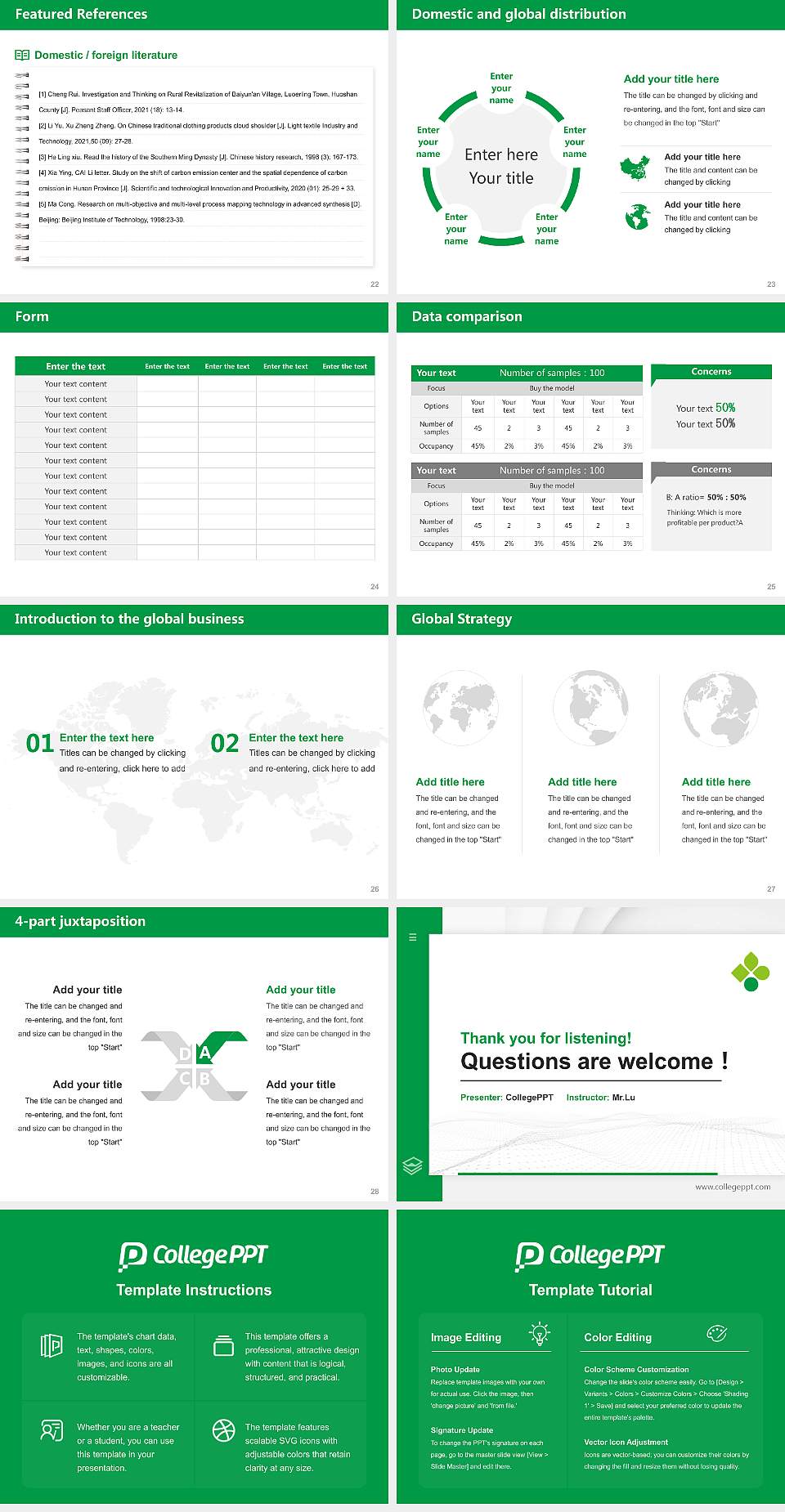 University of Human Environments Thesis Proposal/Graduation Defense PPT Template4:3 ratio PPT effect preview image4