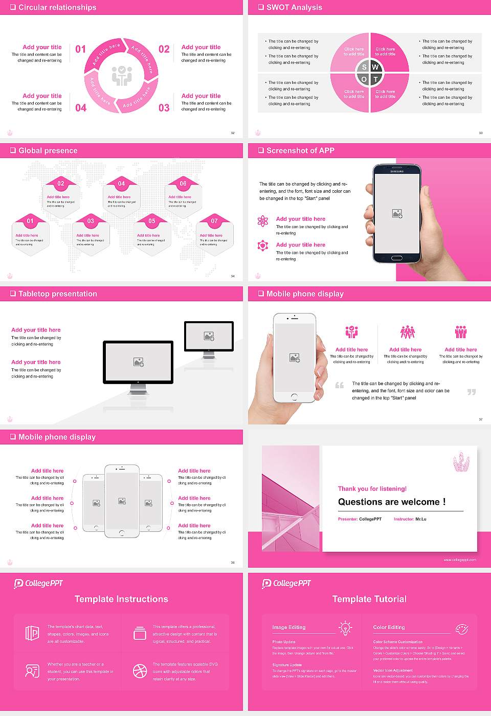 Tokyo University of Foreign Studies General PPT Template16:9 ratio PPT effect preview image5