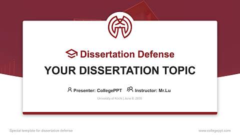 University of Kochi Graduation Thesis Defense PPT Template