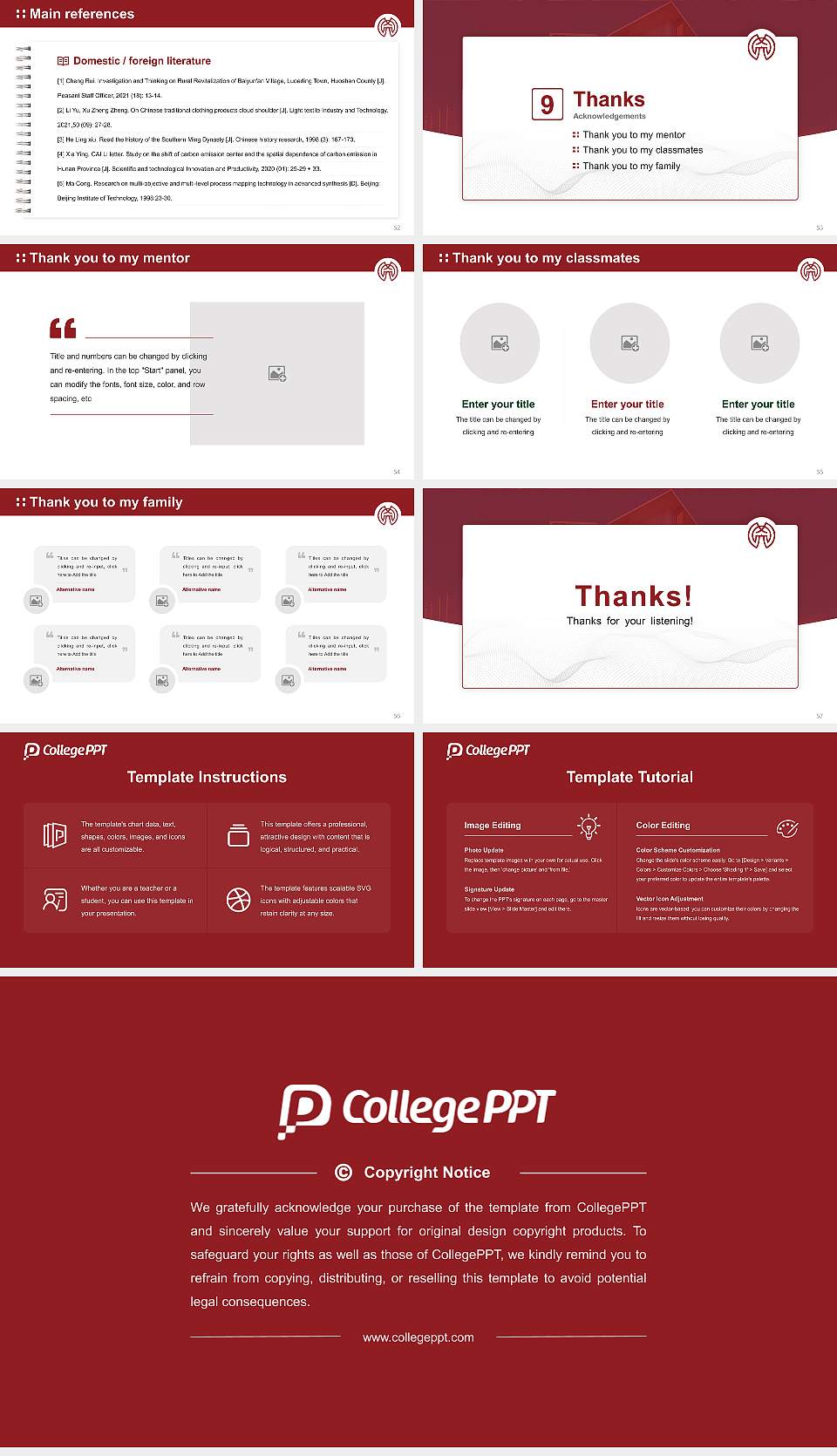 University of Kochi Graduation Thesis Defense PPT Template16:9 ratio PPT effect preview image7