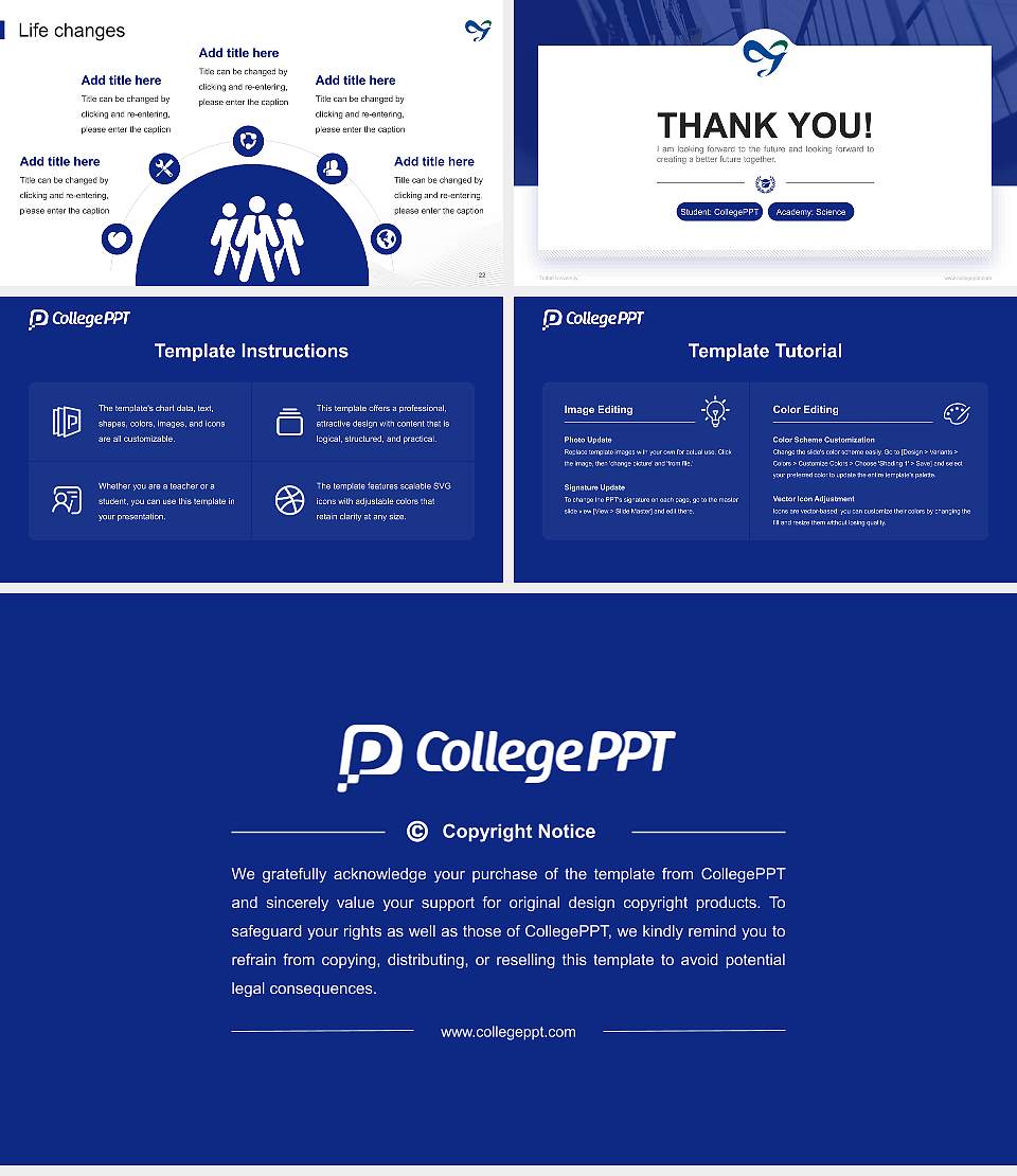 Tottori University National Scholarship Defense PPT Template16:9 ratio PPT effect preview image4
