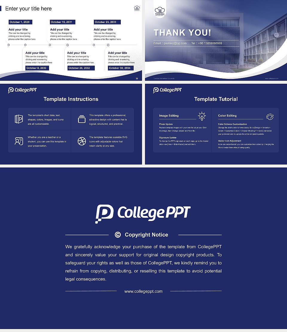 Tsukuba International University Lecture Sharing and Networking Event PPT Template16:9 ratio PPT effect preview image4