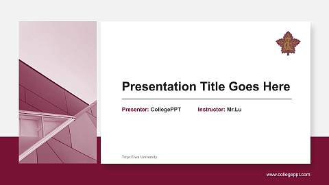 Toyo Eiwa University General PPT Template