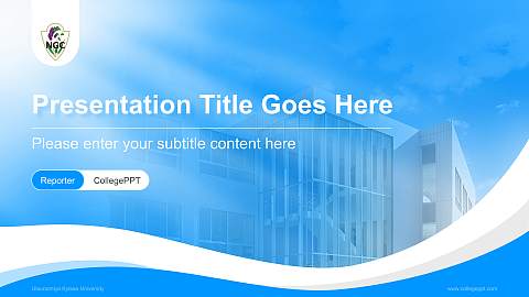 Utsunomiya Kyowa University Lecture Sharing and Networking Event PPT Template