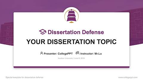 Ikueikan University Graduation Thesis Defense PPT Template