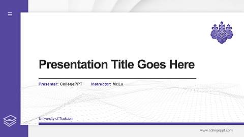 University of Tsukuba Thesis Proposal/Graduation Defense PPT Template