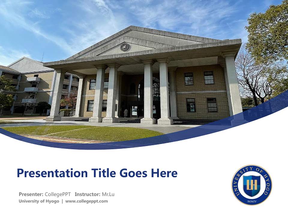 University of Hyogo Course/Courseware Creation PPT Template4:3 ratio PPT effect preview image5