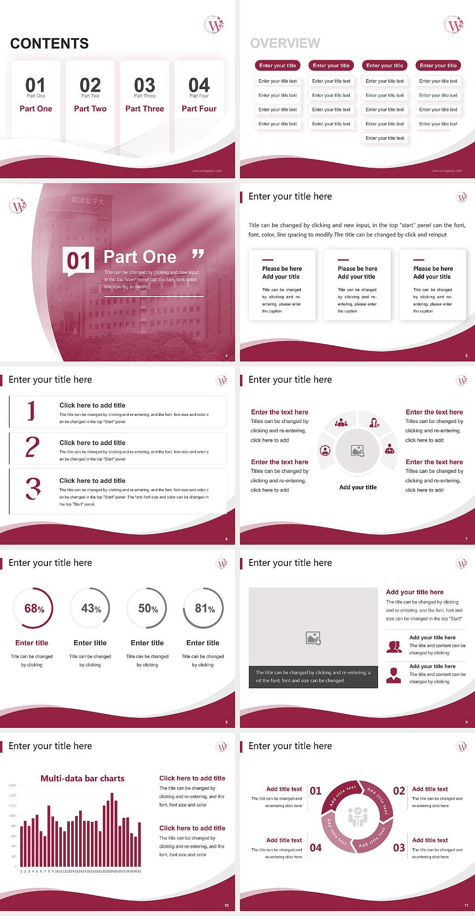 Wayo Women’s University Lecture Sharing and Networking Event PPT Template4:3 ratio PPT effect preview image2