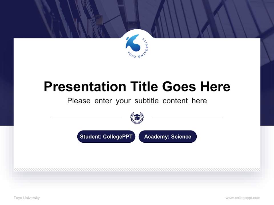 Toyo University National Scholarship Defense PPT Template4:3 ratio PPT effect preview image4
