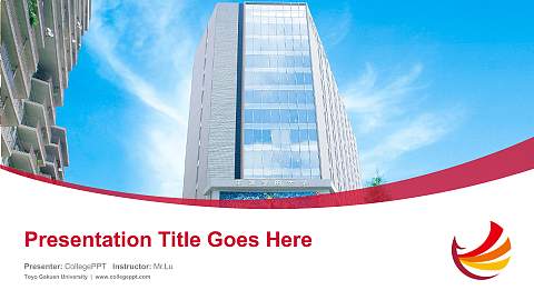 Toyo Gakuen University Course/Courseware Creation PPT Template