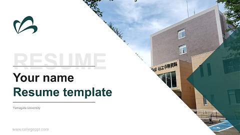 Yamagata University Resume PPT Template