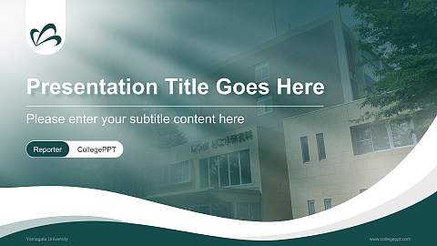 Yamagata University Lecture Sharing and Networking Event PPT Template