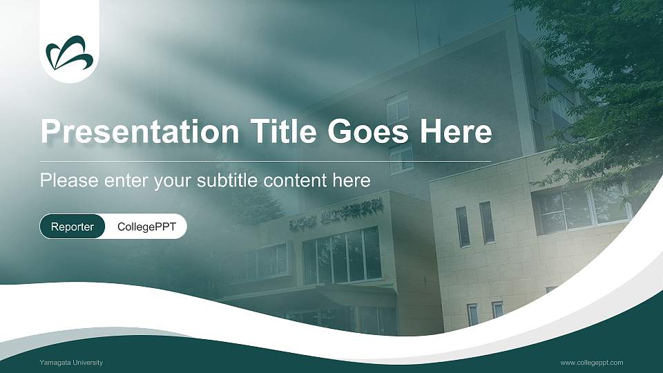Yamagata University Lecture Sharing and Networking Event PPT Template16:9 ratio PPT effect preview image1