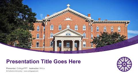 St.Catherine University Course/Courseware Creation PPT Template