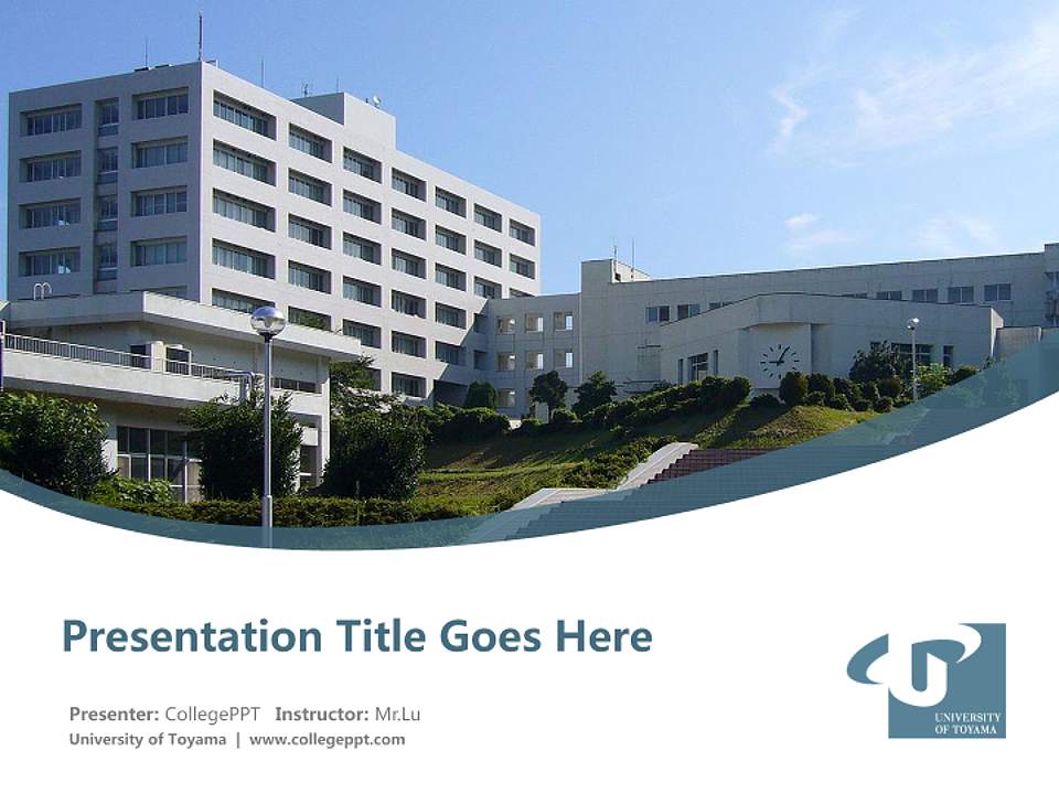 University of Toyama Course/Courseware Creation PPT Template4:3 ratio PPT effect preview image5
