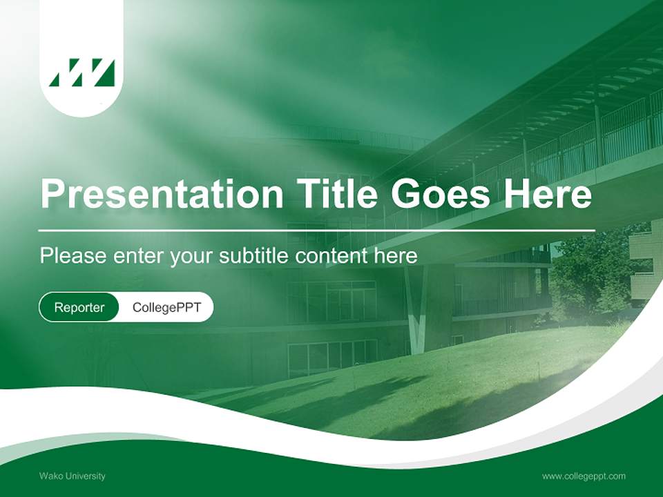 Wako University Lecture Sharing and Networking Event PPT Template4:3 ratio PPT effect preview image4