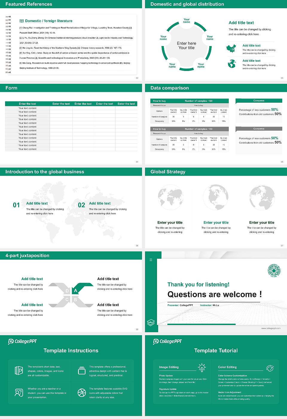 Tokyo University of Science Thesis Proposal/Graduation Defense PPT Template16:9 ratio PPT effect preview image4