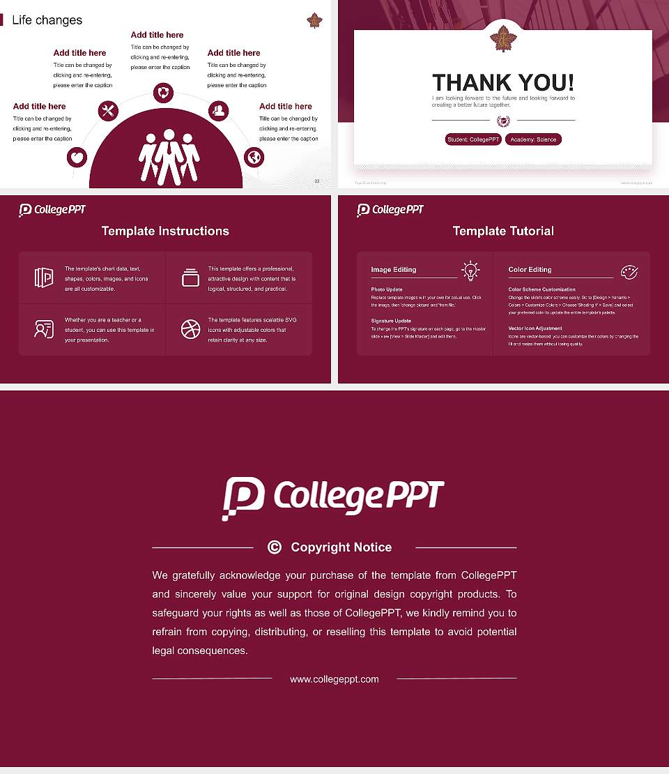 Toyo Eiwa University National Scholarship Defense PPT Template16:9 ratio PPT effect preview image4