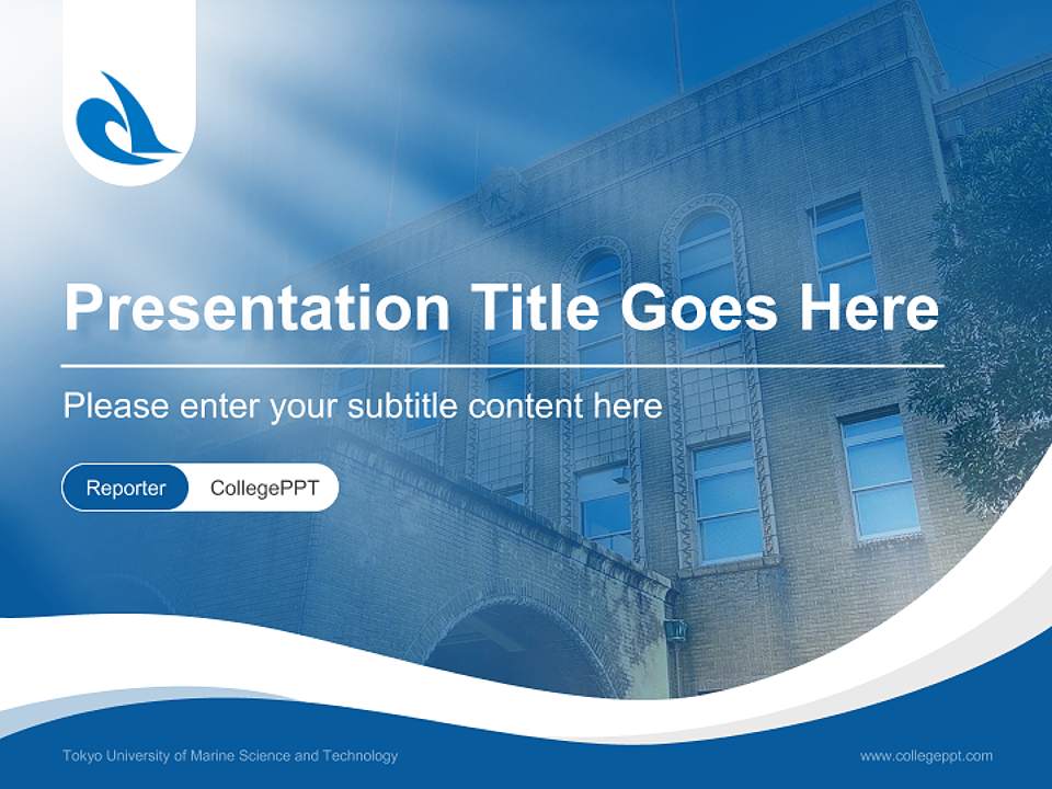 Tokyo University of Marine Science and Technology Lecture Sharing and Networking Event PPT Template4:3 ratio PPT effect preview image4
