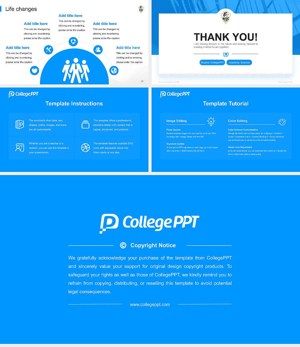 Utsunomiya Kyowa University National Scholarship Defense PPT Template16:9 ratio PPT effect preview image4