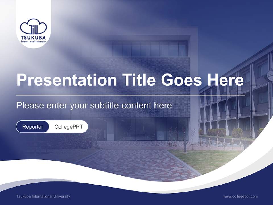 Tsukuba International University Lecture Sharing and Networking Event PPT Template4:3 ratio PPT effect preview image4