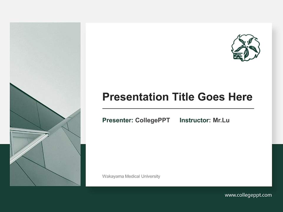 Wakayama Medical University General PPT Template4:3 ratio PPT effect preview image6