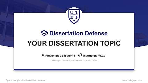 University of Teacher Education Fukuoka Graduation Thesis Defense PPT Template