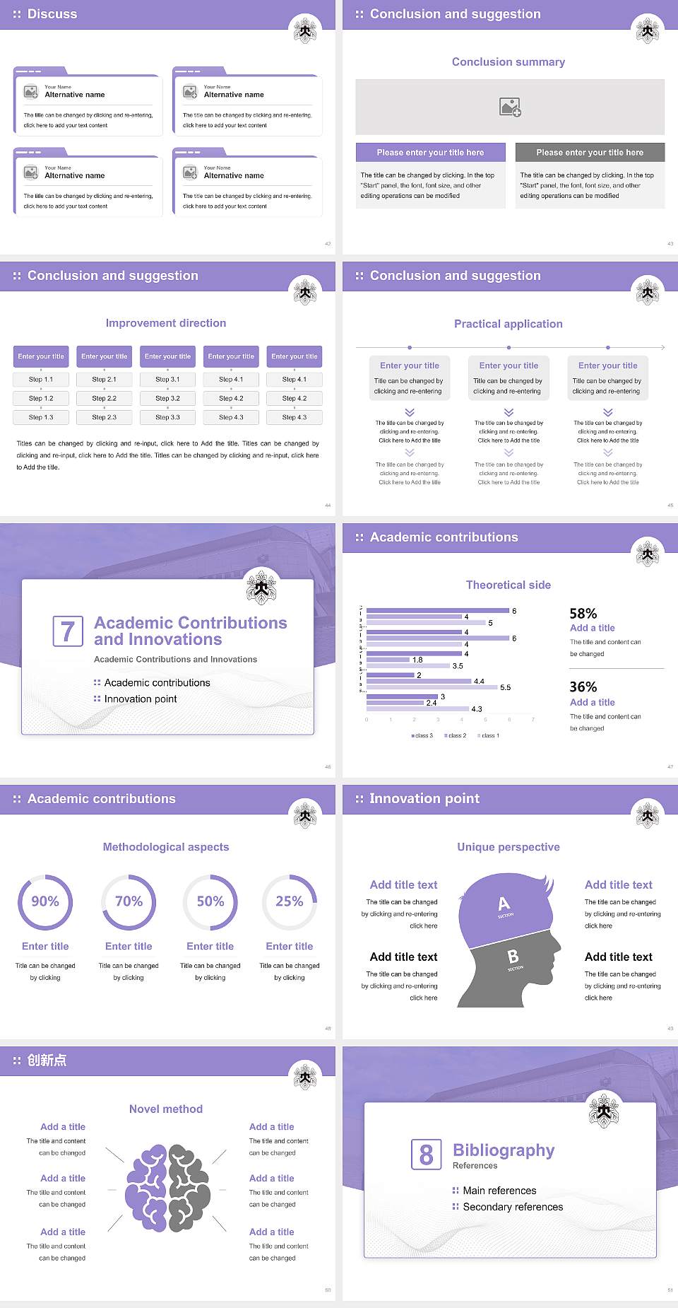 Tokyo Women’s College of Physical Education Graduation Thesis Defense PPT Template4:3 ratio PPT effect preview image6