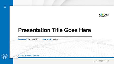 Tokyo Polytechnic University Thesis Proposal/Graduation Defense PPT Template