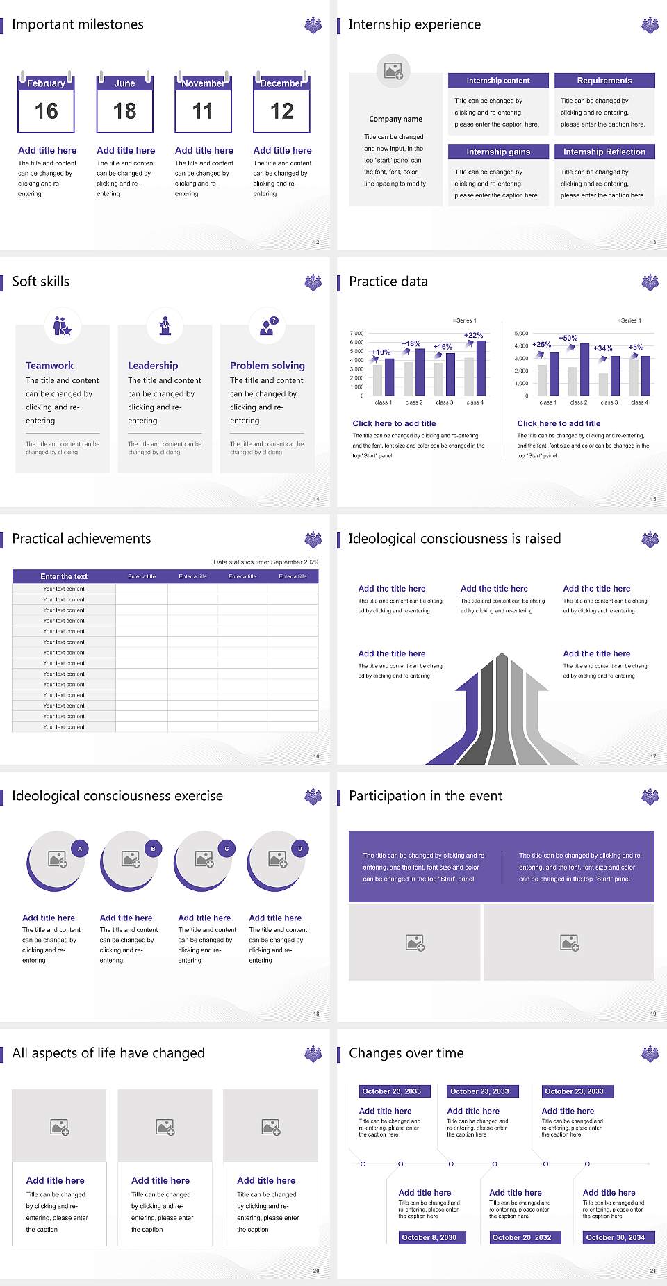 University of Tsukuba National Scholarship Defense PPT Template4:3 ratio PPT effect preview image3
