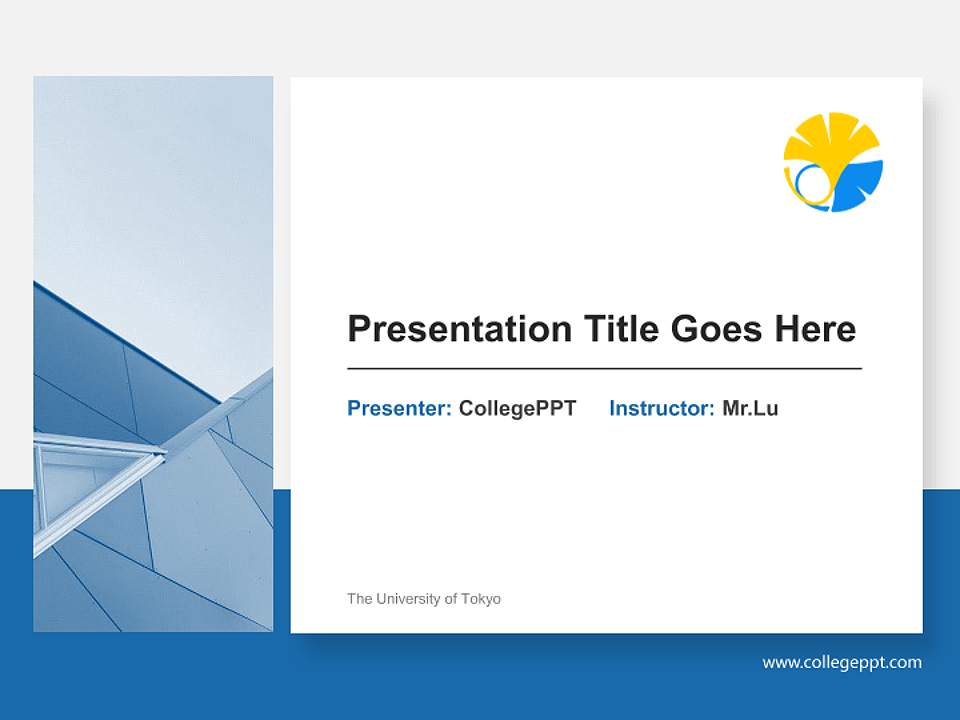 The University of Tokyo General PPT Template4:3 ratio PPT effect preview image6