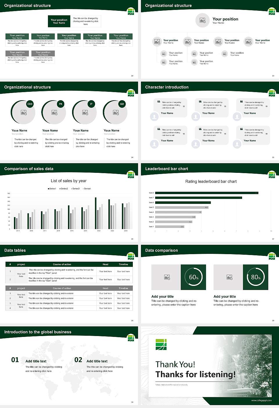 Tohoku Medical and Pharmaceutical University Academic Presentation/Research Findings Report PPT Template16:9 ratio PPT effect preview image4