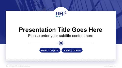 The University of Electro-Communications National Scholarship Defense PPT Template