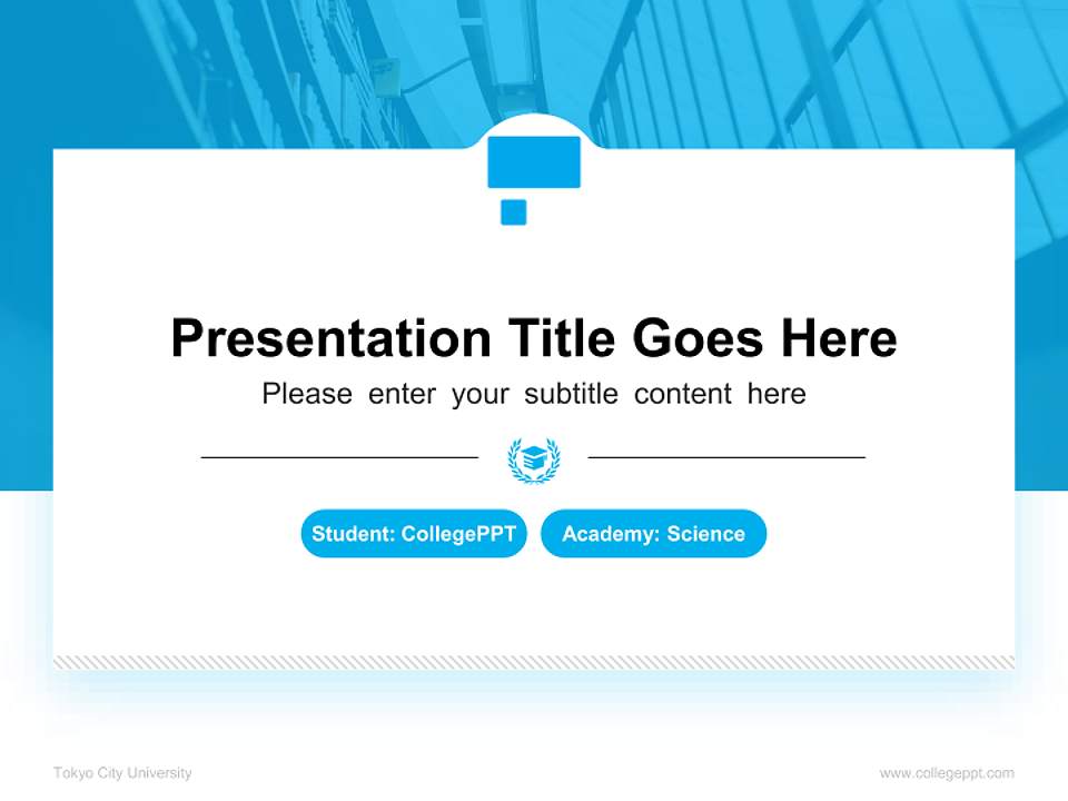 Tokyo City University National Scholarship Defense PPT Template4:3 ratio PPT effect preview image4