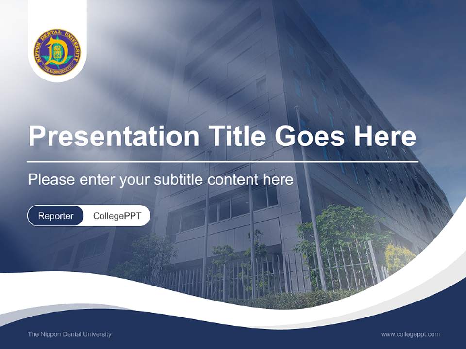 The Nippon Dental University Lecture Sharing and Networking Event PPT Template4:3 ratio PPT effect preview image4