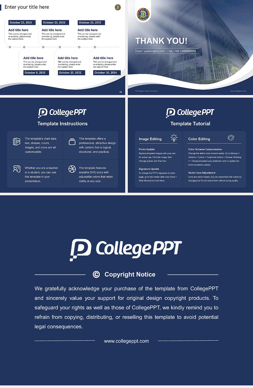 The Nippon Dental University Lecture Sharing and Networking Event PPT Template4:3 ratio PPT effect preview image4