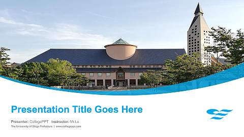 The University of Shiga Prefecture Course/Courseware Creation PPT Template