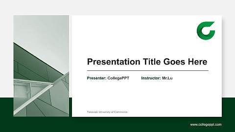 Takasaki University of Commerce General PPT Template