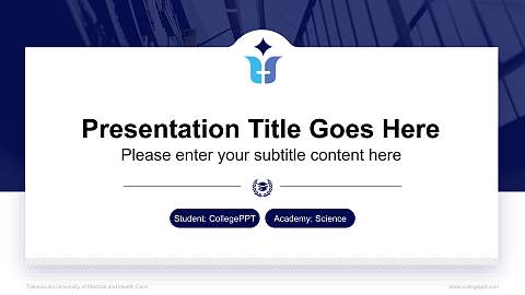 Takarazuka University of Medical and Health Care National Scholarship Defense PPT Template