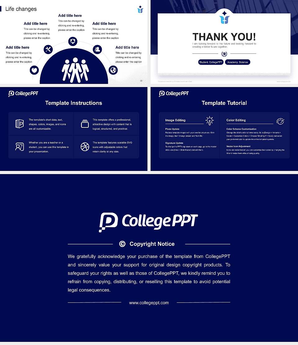 Takarazuka University of Medical and Health Care National Scholarship Defense PPT Template16:9 ratio PPT effect preview image4