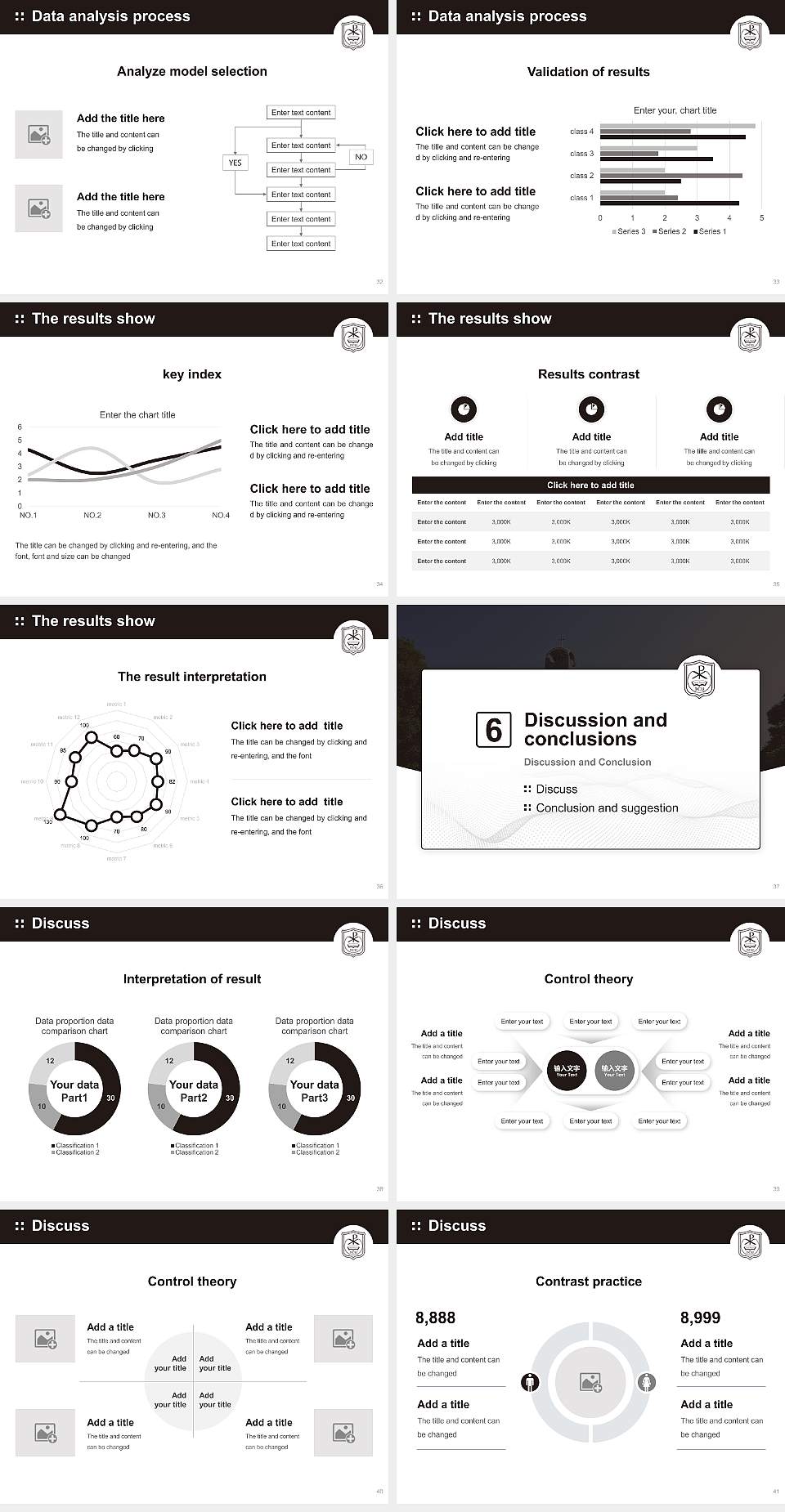 Tokyo Christian University Graduation Thesis Defense PPT Template4:3 ratio PPT effect preview image5