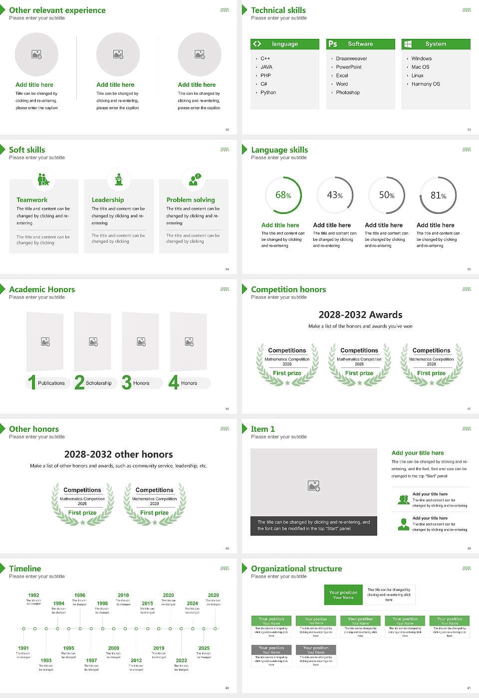 The Graduate School of Project Design Resume PPT Template16:9 ratio PPT effect preview image3