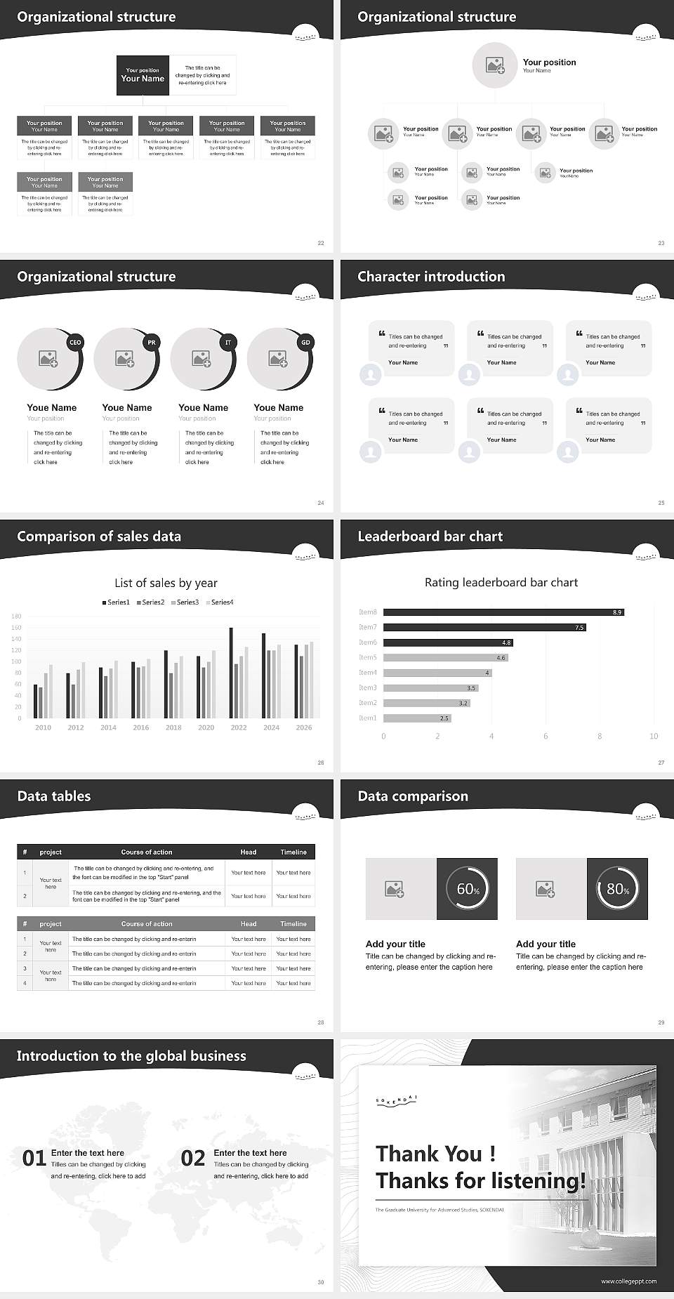 The Graduate University for Advanced Studies, SOKENDAI Academic Presentation/Research Findings Report PPT Template4:3 ratio PPT effect preview image4