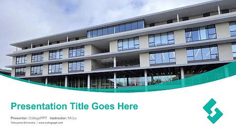 Tokuyama University Course/Courseware Creation PPT Template