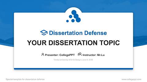 Tohoku University of Art & Design Graduation Thesis Defense PPT Template