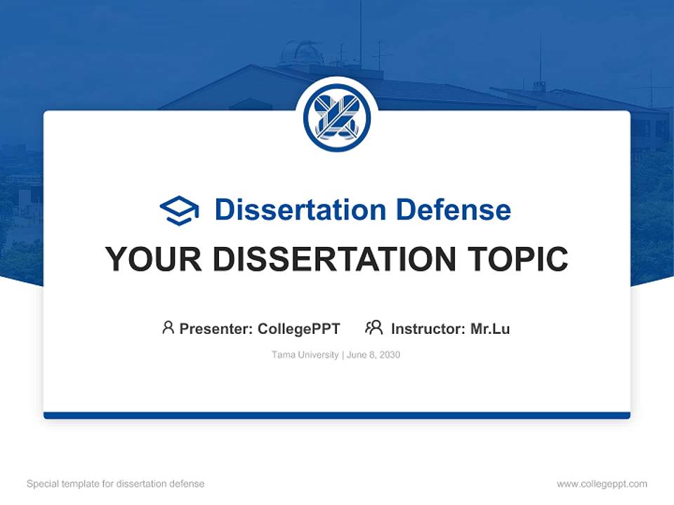 Tama University Graduation Thesis Defense PPT Template4:3 ratio PPT effect preview image7