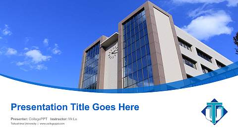 Tokushima University Course/Courseware Creation PPT Template